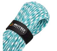 Brotree Paracord 4mm 9 Hebras Cuerda de 100% Nylon (15m, 30m, 50m) Tipo III Cuerda de Paracaídas para Supervivencia, Al Aire Libre, Bricolaje - 280kg Carga de Rotura (Cielo, 30m)