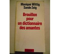 Brouillon pour un dictionnaire des amantes