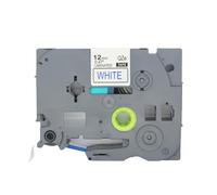 BROVACS 1 paquete de cinta de etiquetas laminada azul sobre blanco compatible con impresora de etiquetas Brother P-Touch TZ 233 TZe 233 de 12 mm OPA4233