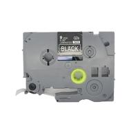 BROVACS 1 paquete de cinta de etiquetas laminada blanca sobre negra compatible con impresora de etiquetas Brother P-Touch TZ 325 TZe 325 de 9 mm OPA4325