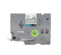 BROVACS 1 paquete de cinta de etiquetas laminada blanca sobre transparente compatible con impresora de etiquetas Brother P-Touch TZ 135 TZe 135 de 12 mm OPA4135