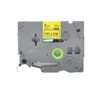 BROVACS 1 paquete de cinta de etiquetas laminada negra sobre amarillo compatible con impresora de etiquetas Brother P-Touch TZ 611 TZe 611 de 6 mm OPA4611