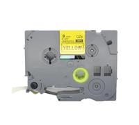 BROVACS 1 paquete de cinta de etiquetas laminada negra sobre amarillo compatible con impresora de etiquetas Brother P-Touch TZ 621 TZe 621 de 9 mm OPA4621