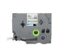 BROVACS 1 paquete de cinta de etiquetas laminada negra sobre plata compatible con impresora de etiquetas Brother P-Touch TZ 951 TZe 951 de 24 mm OPA4951