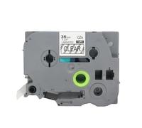 BROVACS 1 paquete de cinta de etiquetas laminada negra sobre transparente compatible con impresora de etiquetas Brother P-Touch TZ 161 TZe 161 de 36 mm OPA4161