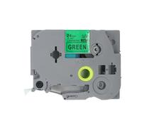 BROVACS 1 paquete de cinta de etiquetas laminada negra sobre verde compatible con impresora de etiquetas Brother P-Touch TZ 751 TZe 751 de 24 mm OPA4751