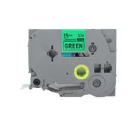BROVACS 1 paquete de cinta de etiquetas laminada negra sobre verde compatible con impresora de etiquetas Brother P-Touch TZ 741 TZe 741 de 18 mm OPA4741