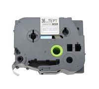 BROVACS 1 paquete de cinta de etiquetas negra sobre plata mate compatible con Brother P-Touch TZ M961 TZe M961 36 mm 1 1/5.1 cm OPA1196M