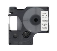BROVACS 1 paquete de cinta de etiquetas negro sobre blanco compatible con DYMO D1 40913 9 mm 3/8" OPA2113