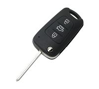 BROVACS Carcasa de repuesto compatible con KIA Rondo Sportage Soul Rio 3 botones sin llave Flip Remote Key Case Fob SS161C
