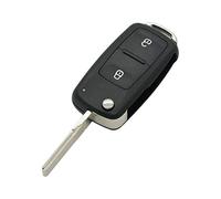 BROVACS - Carcasa de repuesto compatible con Volkswagen VW SEAT SKODA con 2 botones de entrada sin llave y mando a distancia SS826A