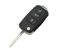 BROVACS - Carcasa de repuesto compatible con Volkswagen VW SEAT SKODA de 3 botones sin llave para mando a distancia con llave de mando a distancia SS826B