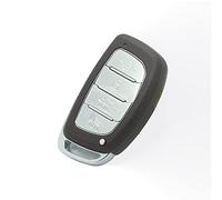BROVACS Carcasa de repuesto + llave de inserción de emergencia en blanco sin cortar compatible con HYUNDAI Elantra Sonata Tucson ix35 4 botones Smart Keyless Entry Remote Key Case Fob HY22 PG186B