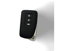 BROVACS Carcasa de repuesto + llave de inserción de emergencia en blanco sin cortar compatible con LEXUS 3 botones Smart Keyless Entry Remote Key Case Fob PG437