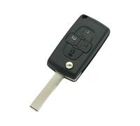 BROVACS Carcasa de repuesto para llave CE0536 tipo HU83 compatible con CITROEN C8 de 4 botones de entrada sin llave, funda para llave remota SS316C