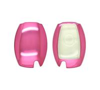 BROVACS Funda protectora para llave de PC, color metálico, compatible con Mercedes Benz A B C E S Class CLS CLK Smart Remote Key Fob 2 3 4 botones SV9952 rosa mate