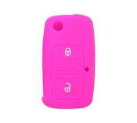 BROVACS Silicone Cover Protector Case Holder Skin Jacket Compatible with VOLKSWAGEN Passat Golf Bora Touran Polo 2 Button Flip Remote Key Fob CV9805