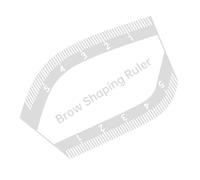 Brow Mapping Ruler - Fast Drawing Eyebrow Design Stencils | Portable Positioning Gauge Shaping Measuring Tool For Home Travel Makeup Dating Commuting Acrylic Reusable Shaper