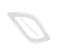 Brow Mapping Ruler - Fast Drawing Eyebrow Design Stencils | Portable Positioning Gauge Shaping Measuring Tool For Home Travel Makeup Dating Commuting Acrylic Reusable Shaper