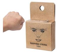 Brow String Mapping-Eyebrow Mapping Thread con línea de marcado presentada, regla para simetría, herramienta de posicionamiento para cejas, de diseño preciso para artistas, estilistas