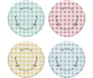 Browin 136105 - Tapón de rosca ( metal, para tarros de conservas, 10 tapas, metal), multicolor