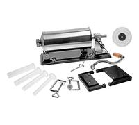 Browin 311004 Waagerechte Wurstfüllmaschine 4 kg Stell Manueller Wurstfüller Embutidora, Metal, Plata