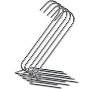 Browin 311202 - Ganchos para ahumar pollos y piezas grandes de carne, tres puntas inoxidables resistentes a altas temperaturas, paquete de 5 unidades