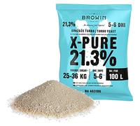 Browin 403106 Turbo Yeast X-Pure 21,3%, 100L, levadura de fermentación, levadura sin gas, levadura para alcohol, eficiente
