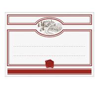 Browin 660024 Etiquetas para vino con sello, 20 unidades, 90/65 mm, autoadhesivas