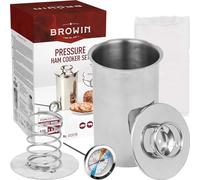 Browin 313 Jamonero, Acero Inoxidable, Plata