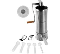 BROWIN® Máquina de embutido manual de acero inoxidable 311006 | Máquina vertical para embutidos de 5 kg | Máquina de llenado de salchichas para cocina y restaurantes | Prensa para salchichas caseras,