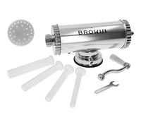 BROWIN® Máquina de embutido manual de acero inoxidable 311009 | Máquina de embutido horizontal de 1,5 kg | Máquina de llenado de salchichas para cocina y restaurantes | Prensa de salchichas | Máquina