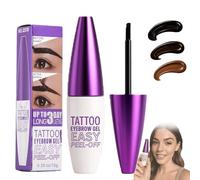 Browlab Tint and Peel Gel - The Brow Lab Tattoo Eyebrow Gel, Easy Peel-Off Eyebrow Gel's-Last up to 5 Days, Waterproof, Smudge-Proof, Semi-Permanent, PeelOff Brows Tint for Natural, Full Brows (03)