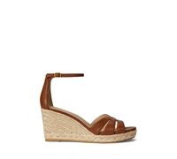 Brown Alpargata Nellie de piel de napa EU 39.5