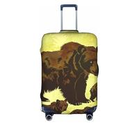 Brown Bear and Cubs - Funda para maleta, funda de equipaje, funda de viaje, funda antipolvo para maleta, 45,7 a 53,3 cm, multicolor, S(18"-21" Suitcase)