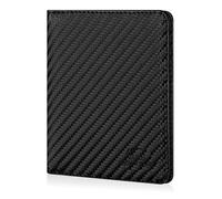 BROWN BEAR BB 8015 - Funda de piel para tarjetas de identificación con protección RFID, Negro Carbon - Sin Monedero, 0, Billete de coche Tarjetero