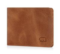 BROWN BEAR BB 8061 - Cartera de piel para hombre (con compartimento para monedas), Vintage Coñac, 0, Monedero