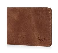 BROWN BEAR BB 8061 - Cartera de piel para hombre (con compartimento para monedas), Whisky vintage, 0, Monedero