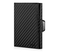 BROWN BEAR BB Bruce - Cartera pequeña para hombre y mujer (con compartimento para monedas), Black Carbon Bruce, 0, Minimalista