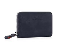BROWN BEAR BB Kai - Cartera de piel pequeña con bolsillo para monedas y protección RFID, Vintage Azul, 0, Zipper Slim Wallet Wallet Wallet