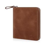 BROWN BEAR BB Max - Cartera de piel pequeña con cremallera y compartimento para monedas, Braun Whiskey Vintage, 0, Cartera con cremallera Carrè