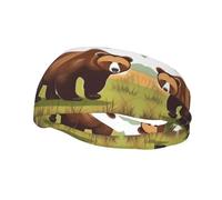Brown Bear - Diadema deportiva para caminar, correr, ciclismo, yoga y fitness