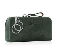 BROWN BEAR Funda para llaves de piel | BB 8017, 8017 A Gn - Vintage Olive, medium, Bolsillo para llaves con cremallera
