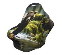 Brown Bear Pounce - Funda versátil para silla de paseo con estampado completo, especialmente diseñada para tu bebé