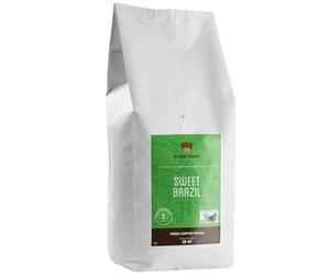 Brown Bear Sweet Brazil, Café En Gran, Café Tostado Medio Suave, 1 kg Light Medium Roast Coffee Beans, 5% de las ventas fue donado a Free the Bears Charity
