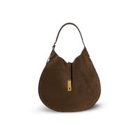 Brown Bolso de hombro Polo ID grande de ante TALLA ÚNICA