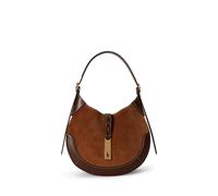 Brown Bolso Polo ID pequeño de piel y ante TALLA ÚNICA
