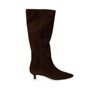 Brown Bota alta Francesca de ante de oveja EU 37.5