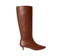 Brown Bota alta Francesca de piel de becerro EU 39.5
