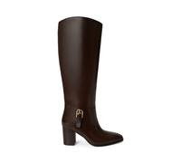 Brown Bota alta Raelynn de piel brillante EU 41